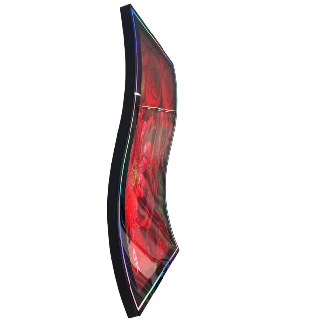 S type  55'' Curved touch monitor (with LED lighting)